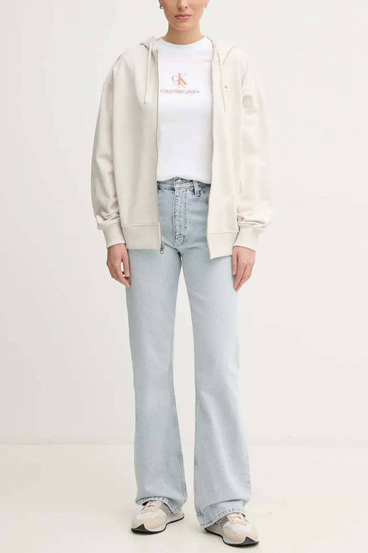 Calvin Klein Shadow Graphics T-Shirt Femme Blanc