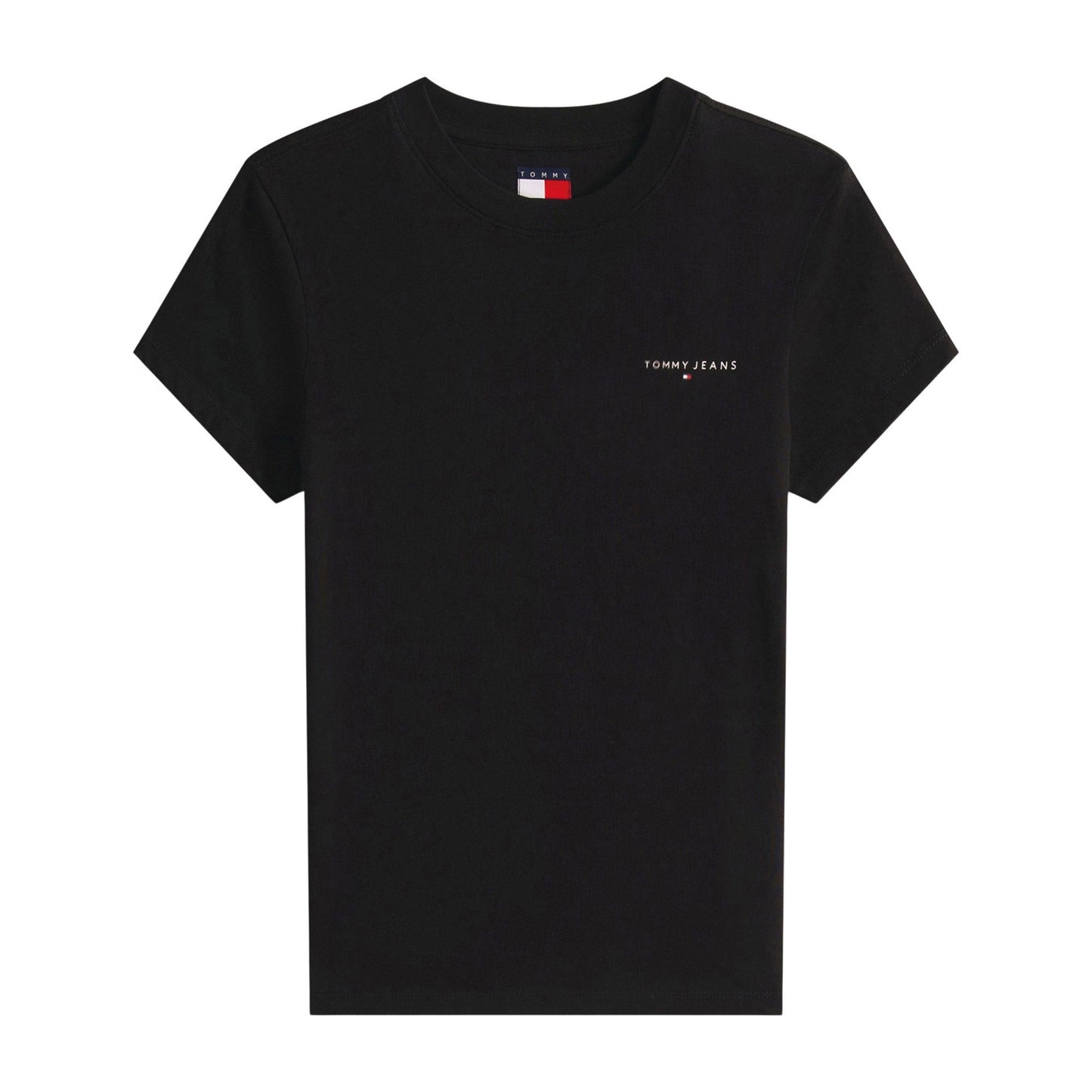 Tommy Jeans Slim Linear T-Shirt Femme Noir
