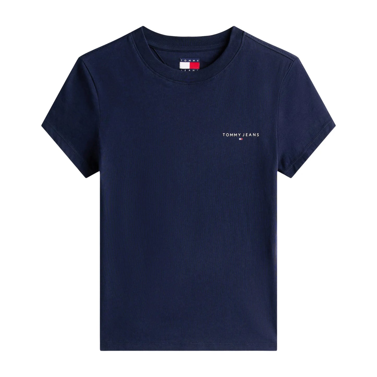 Tommy Jeans Slim Linear T-Shirt Femme Bleu Foncé