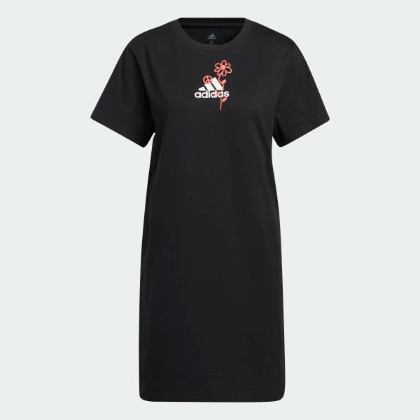 Adidas Fun Sport Graphic Robe T-Shirt Femme Noir