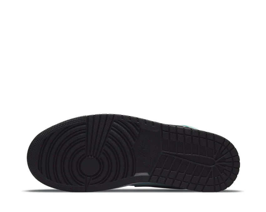 Air Jordan 1 Mid Turquoise Noir BQ6472-300 - Sneakers Montantes