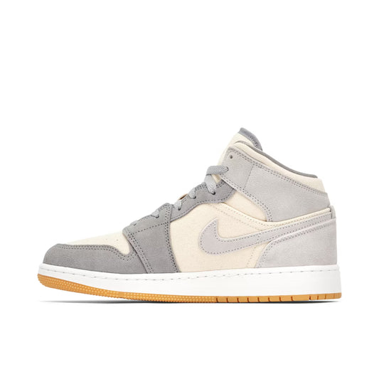 Air Jordan 1 Mid SE Coconut Mlik Grey