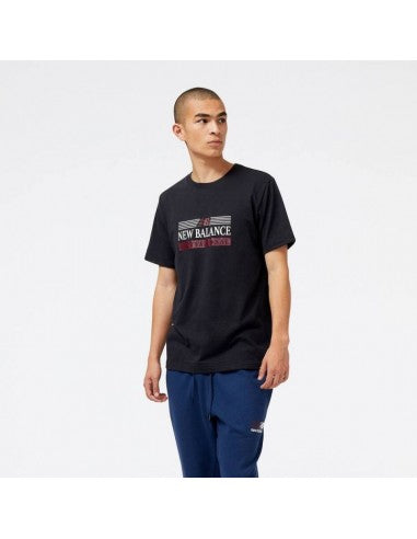 New Balance Sport Core Cotton Jersey T-Shirt Homme Noir