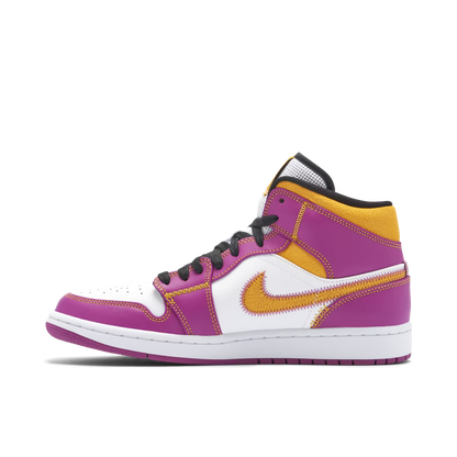 Air Jordan 1 Mid Familia Violet Jaune Blanc
