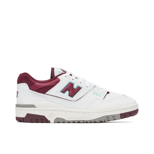 New Balance 550 Burgundy Cyan Blanc Bordeaux