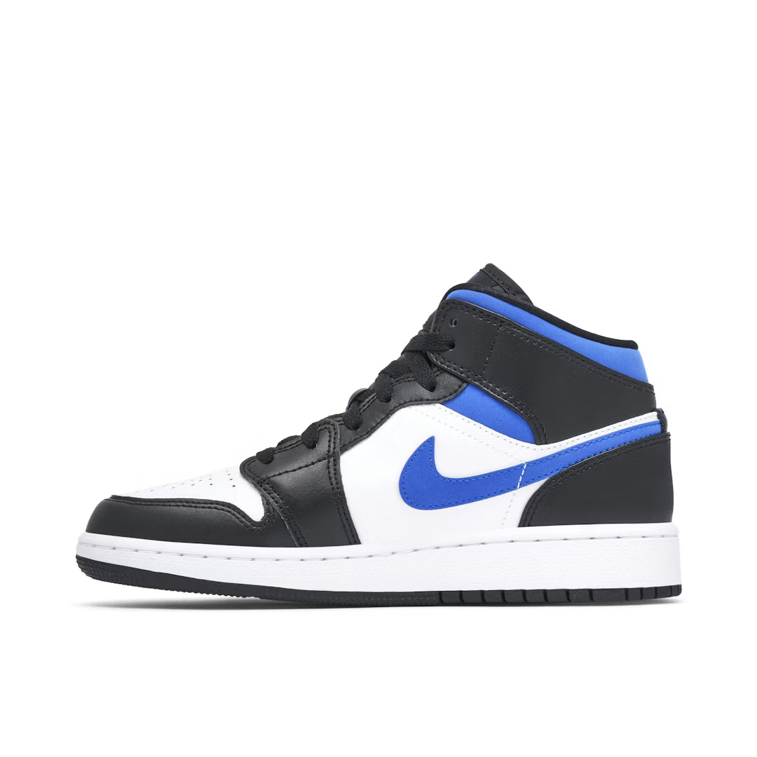 Air Jordan 1 Mid Royal GS Noir Bleu Blanc