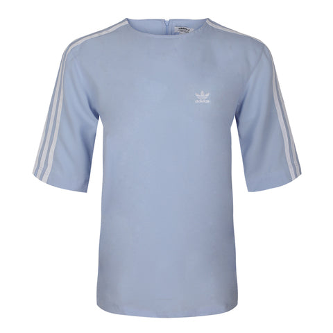 Adidas Originals 3 Stripes Tee Bleu Clair