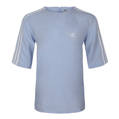 Adidas Originals 3 Stripes Tee Bleu Clair