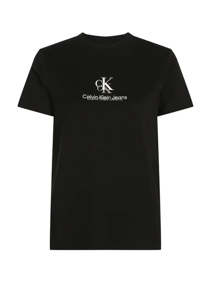 Calvin Klein Shadow Graphics T-Shirt Femme Noir