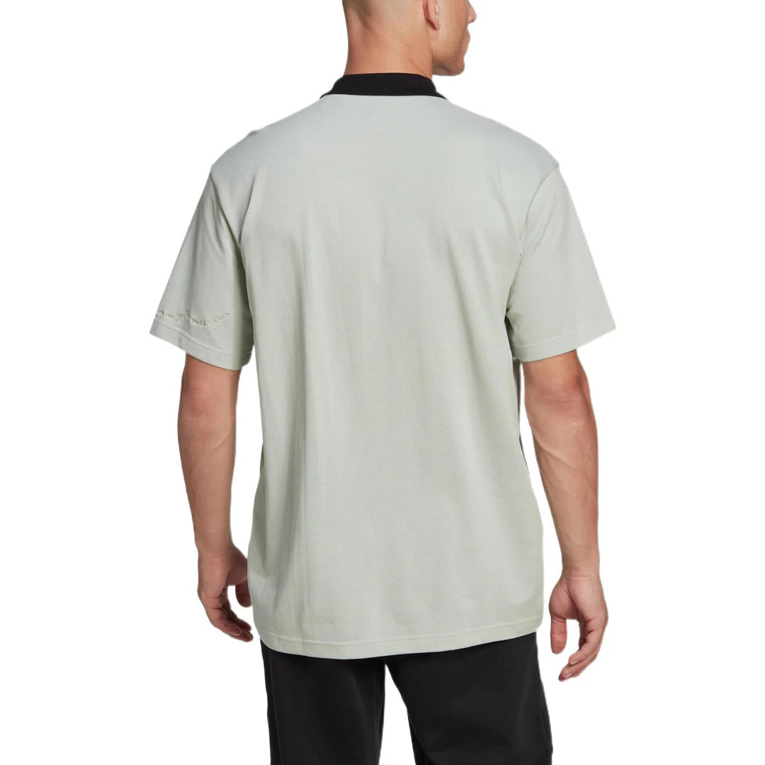 Adidas Solid Color Logo Polo Homme Linen Green