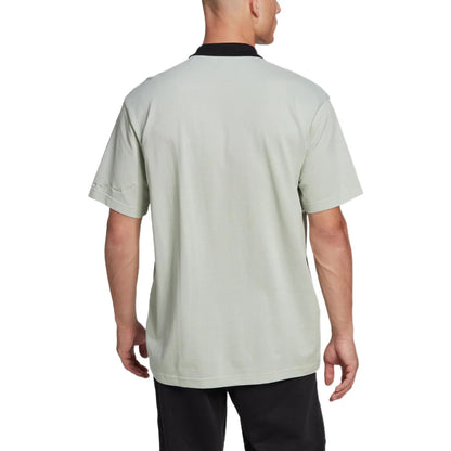 Adidas Solid Color Logo Polo Homme Linen Green