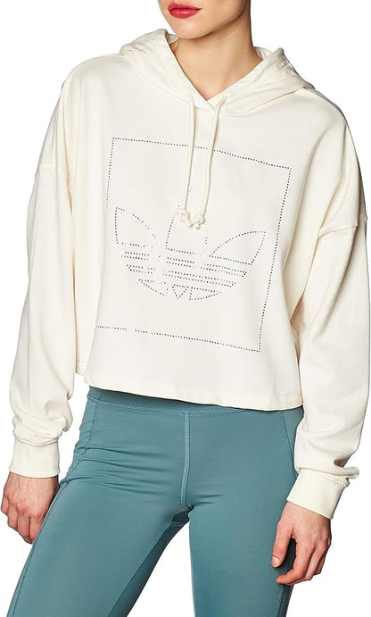 Adidas Originals Ecru Cropped Sweatshirt