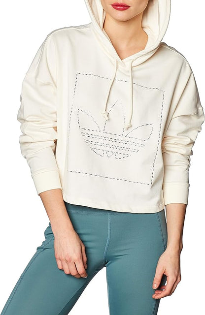 Adidas Originals Ecru Cropped Sweatshirt