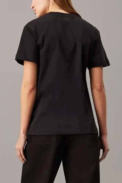 Calvin Klein T-Shirt Nano Logo Regular Noir