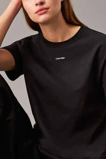Calvin Klein T-Shirt Nano Logo Regular Noir