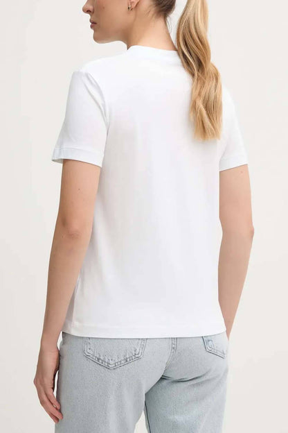 Calvin Klein Shadow Graphics T-Shirt Femme Blanc