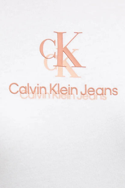 Calvin Klein Shadow Graphics T-Shirt Femme Blanc