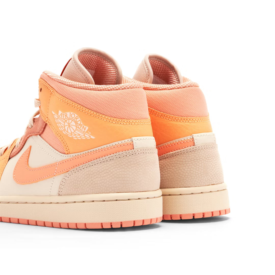 Air Jordan 1 Mid Apricot Beige Orange Rose