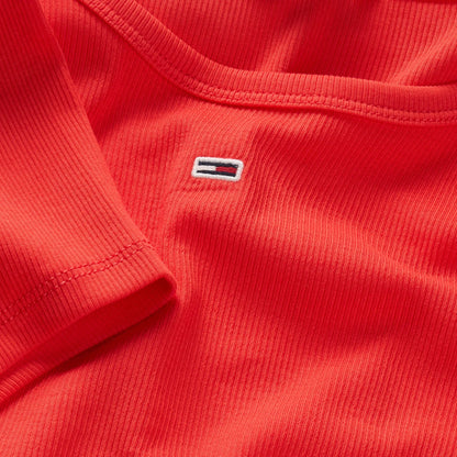 Tommy Jeans T-Shirt Slim Ribbed