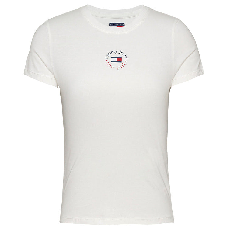 Tommy Jeans Slim Essential Logo 2 T-Shirt Femme Blanc