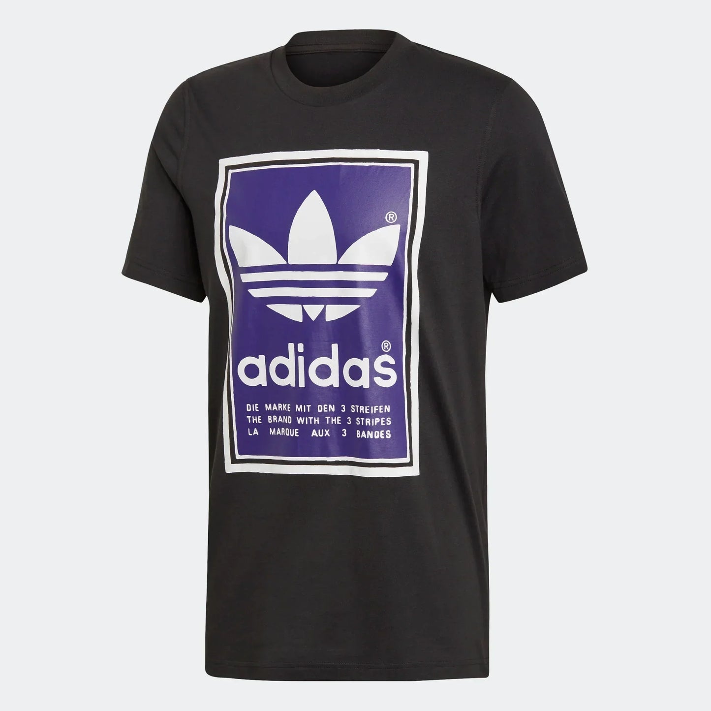 Adidas Filled Label T-Shirt Homme Black/Collegiate Purple