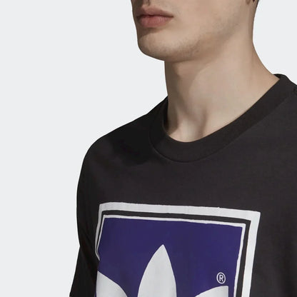 Adidas Filled Label T-Shirt Homme Black/Collegiate Purple