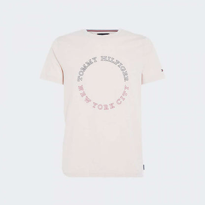 Tommy Hilfiger Monotype Roundel T-Shirt Homme Creme