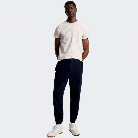 Tommy Hilfiger Monotype Roundel T-Shirt Homme Creme