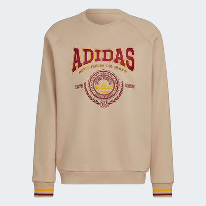 Adidas Originals Varsity Sweatshirt Beige