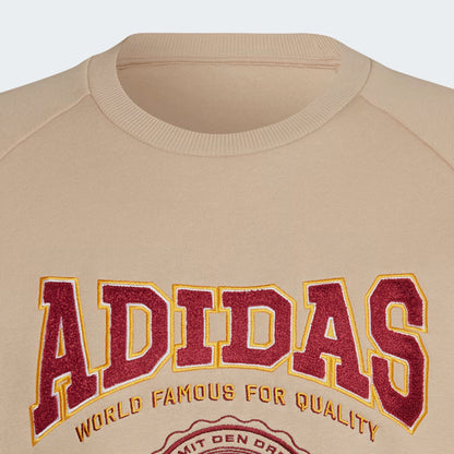 Adidas Originals Varsity Sweatshirt Beige