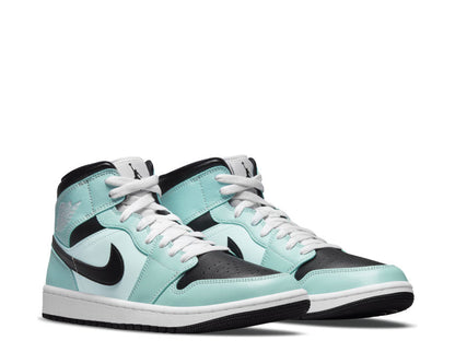 Air Jordan 1 Mid Turquoise Noir BQ6472-300 - Sneakers Montantes