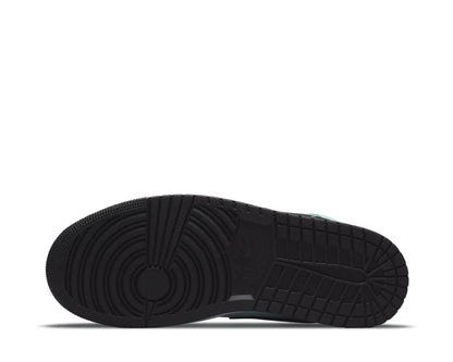 Air Jordan 1 Mid Turquoise Noir BQ6472-300 - Sneakers Montantes