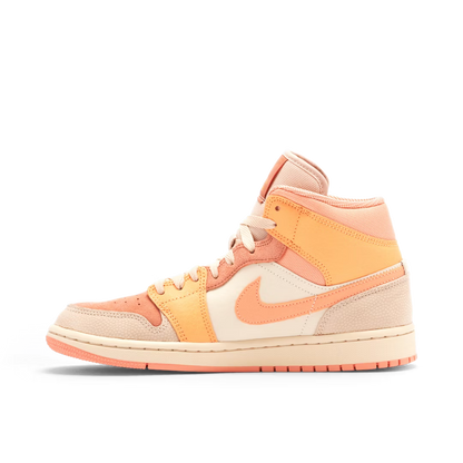 Air Jordan 1 Mid Apricot Beige Orange Rose