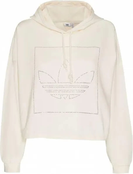 Adidas Originals Ecru Cropped Sweatshirt