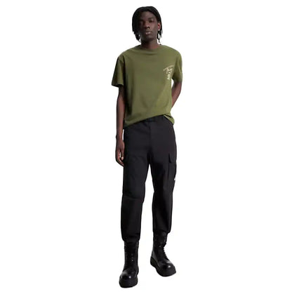 Tommy Jeans T-Shirt Gold Signature Kaki