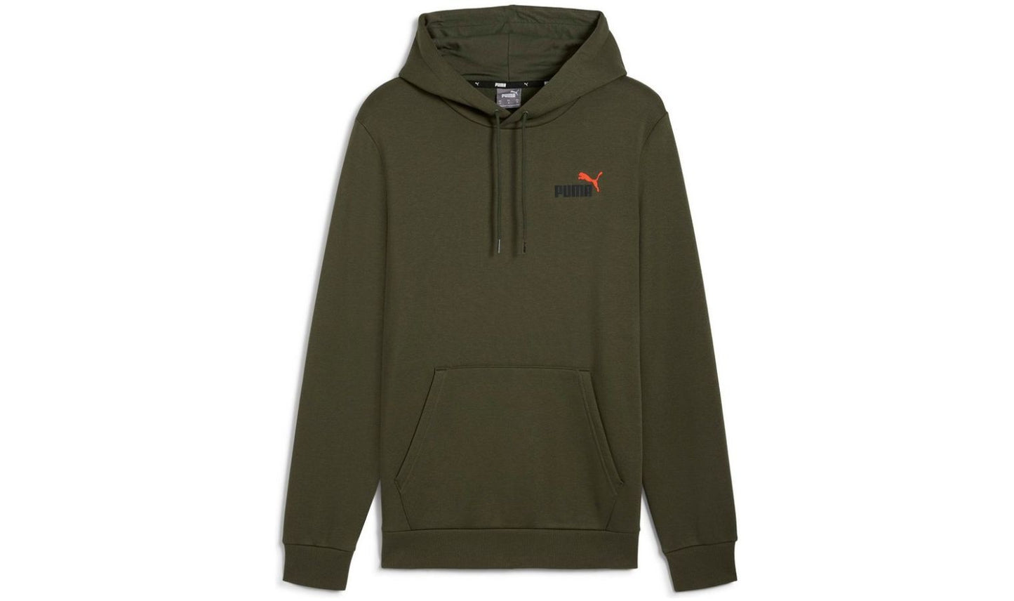 Puma ESS+ 2 Col Small Logo Sweatshirt Dark Olive