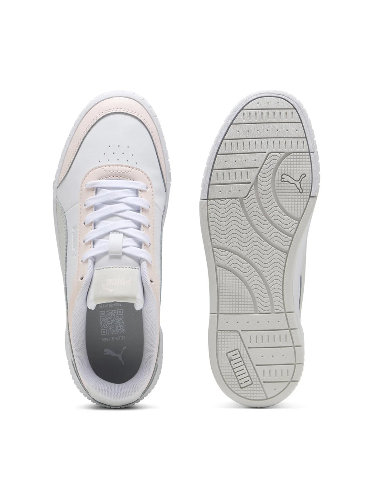 Puma Carina Mia Baskets Femme Blanc et Gris