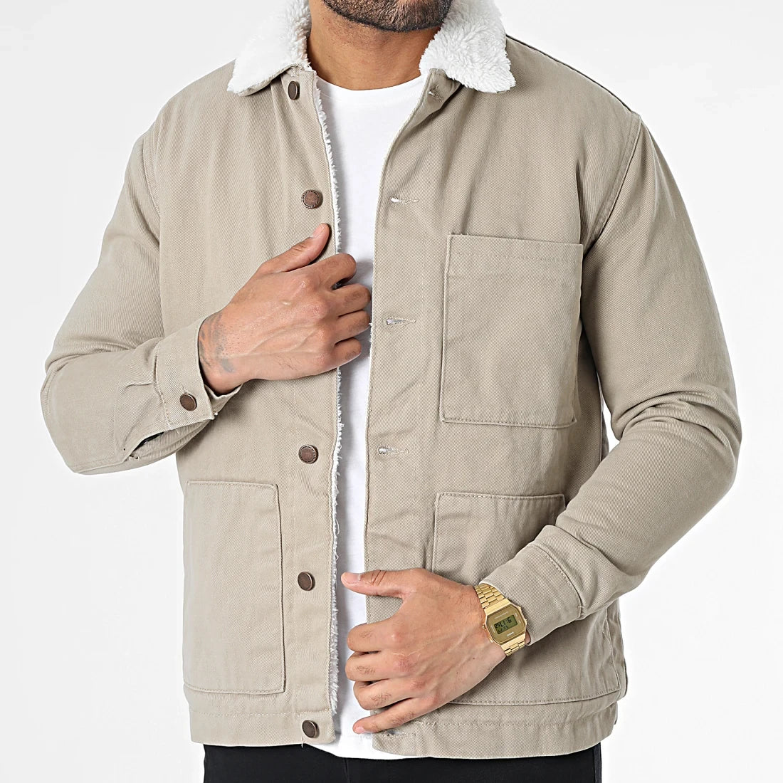 Veste Jean Beige